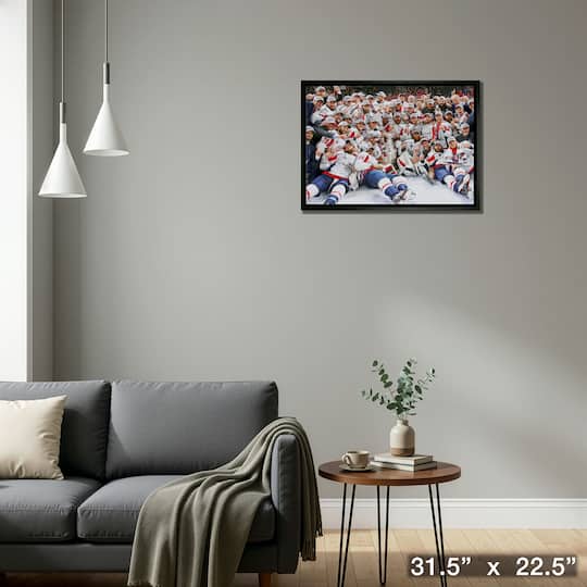 Washington Capitals 20" x 29" Framed Canvas 2018 Stanley Cup 31.5" x 22.5"